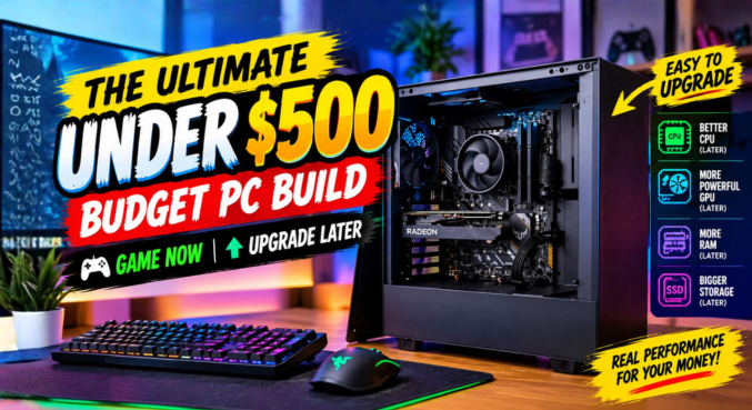 The Ultimate Under $500 Budget PC Build: Game Now Upgrade Later